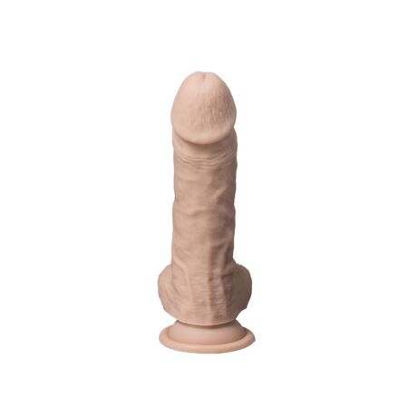 Телесный фаллоимитатор на присоске Real Skin Model 1 - 21 см.